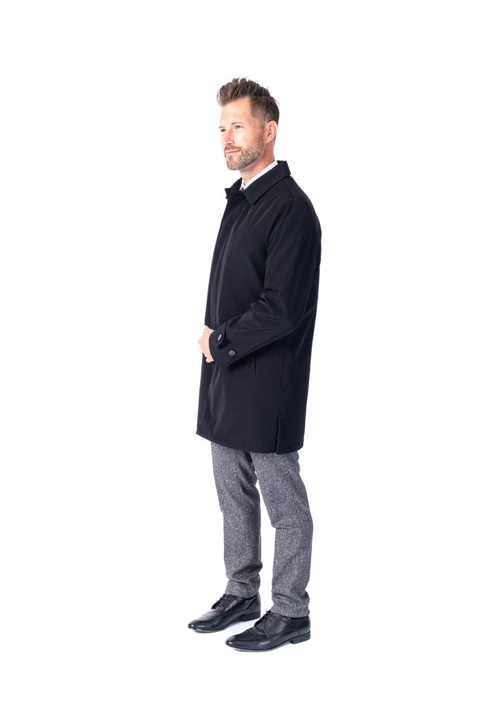Nylon 36" Topcoat w/ Zipout - Black