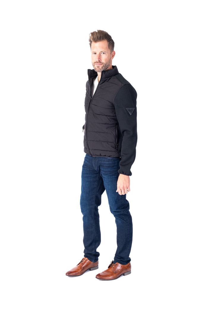"Onixion" Light Weight Quilt Jacket - Black