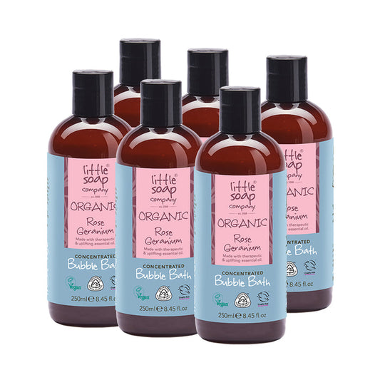 Organic Rose Geranium Bubble Bath 250ml - Case of 6