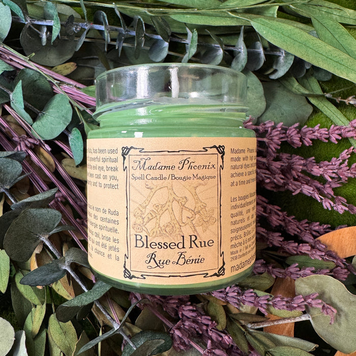 Organic Rue Magic Spell Candle