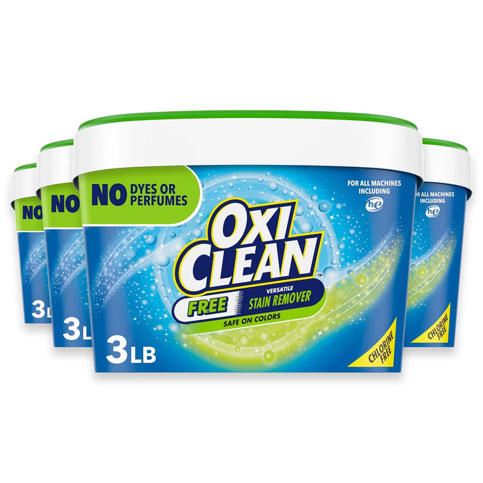 OxiClean Free Versatile Stain Remover Powder - 3 lb - 4 Pack