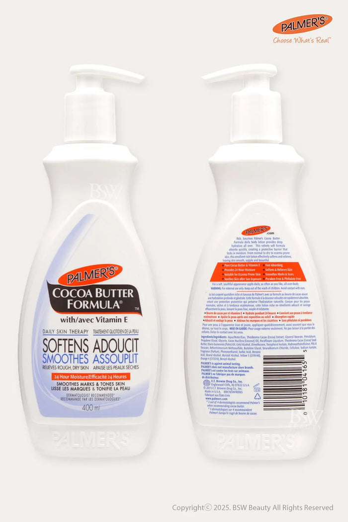 PALMER'S COCOA BUTTER FORMULA DAILY SKIN THERAPY HEALS SOFTENS LOTION 13.5oz - BSW BEAUTY CANADA