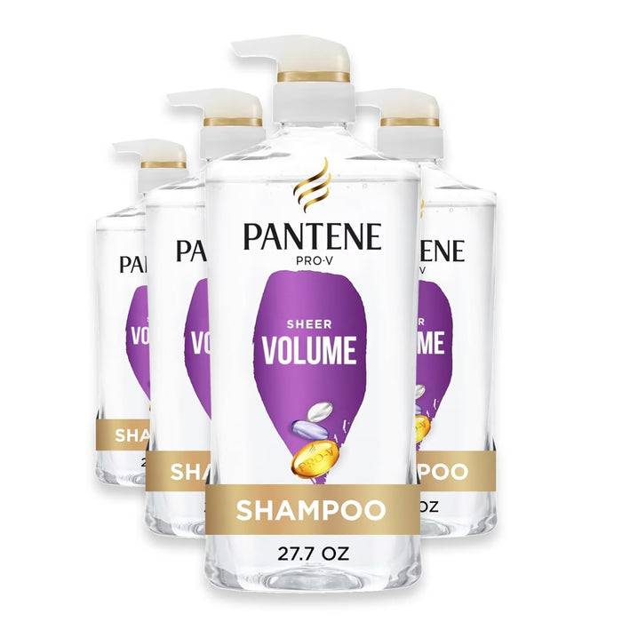 Pantene Fine Thin Hair Volumizing Shampoo - 27.7 oz - 4 Pack
