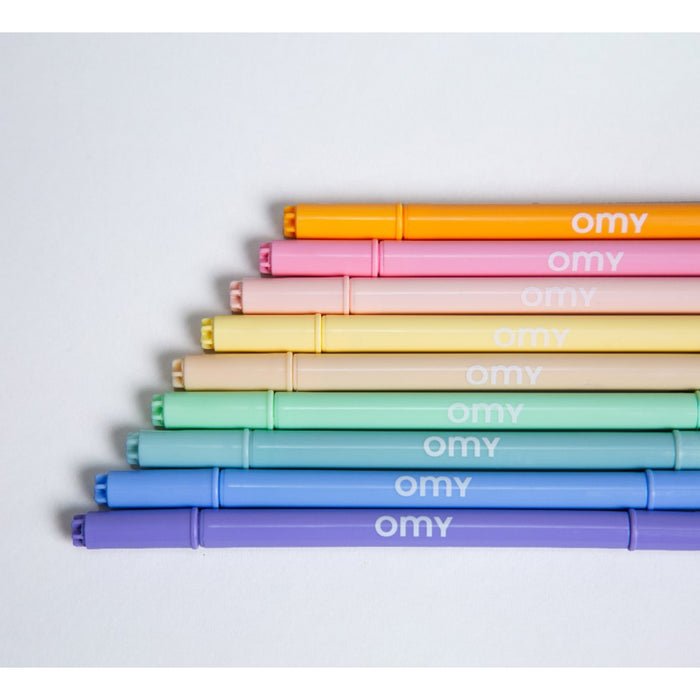 Pastel Markers - 9 Colours - Spread