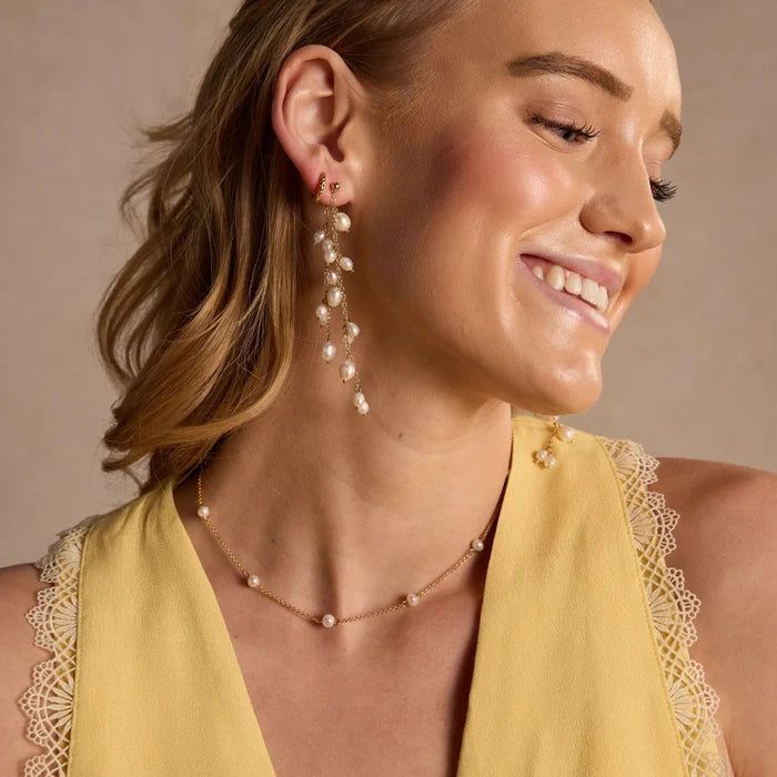 Pearl Cascade Drop Studs