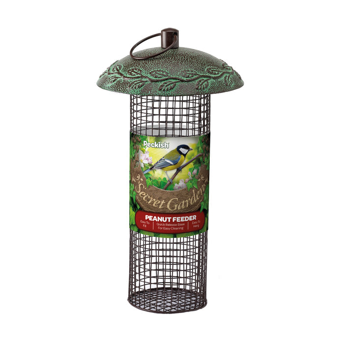 Peckish Secret Garden Peanut Feeder in packaging