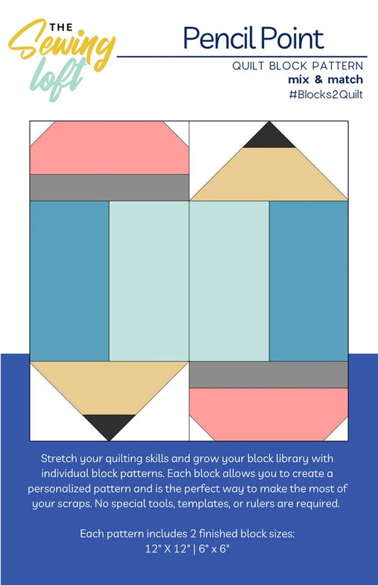 Pencil Point Quilt Block Pattern