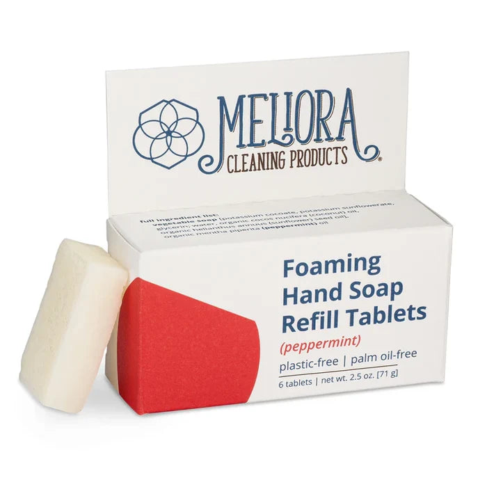 Peppermint Foaming Hand Soap 6-Pack Refill Tablets
