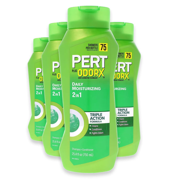 Pert Plus Complete Clean 2-in-1 Shampoo & Conditioner - 25.4 oz - 4 Pack