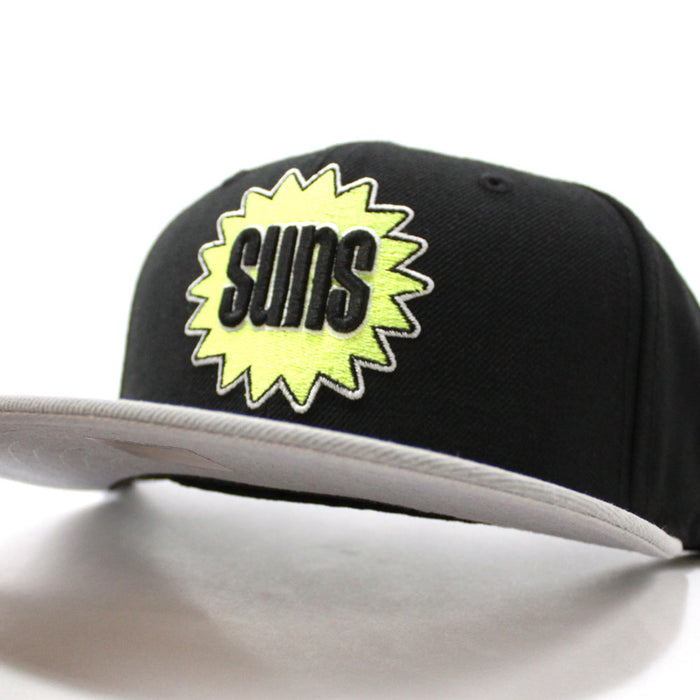 Phoenix Suns New Era 59Fifty Fitted Hat (Black Gray Neon Yellow)