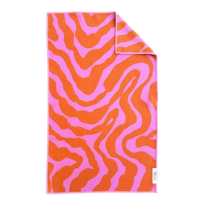 Pink Lemonade Swirl: Double-Sided Hand Towel
