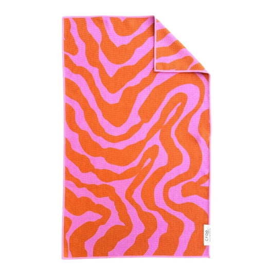 Pink Lemonade Swirl: Double-Sided Hand Towel