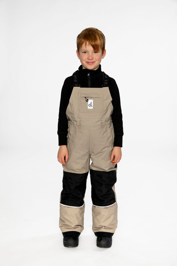 Play Overall Snow Bib Taupe-1