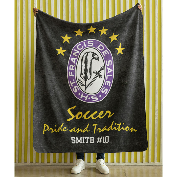 Plush Blanket St Francis DeSales Boys Soccer