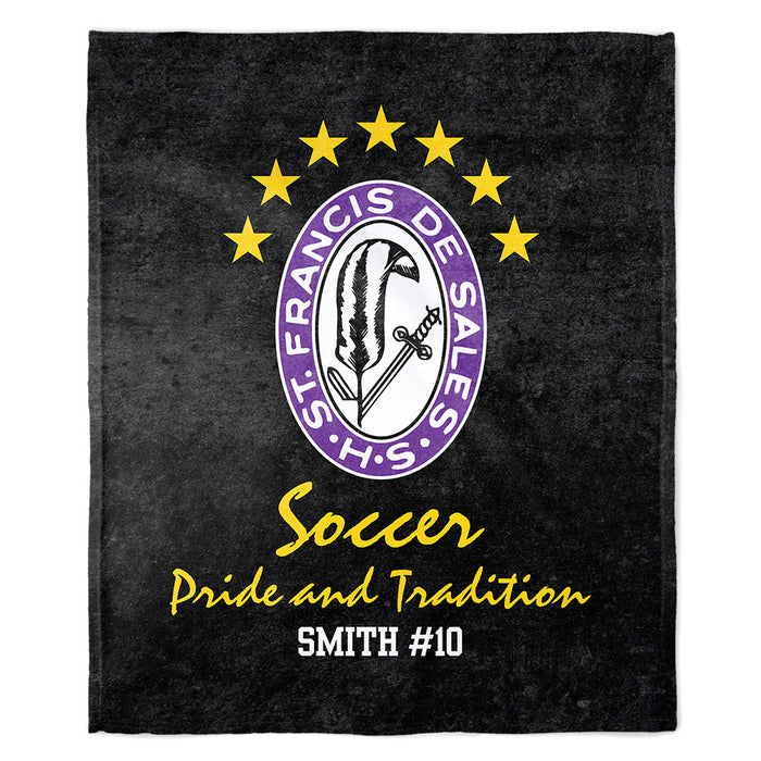 Plush Blanket St Francis DeSales Boys Soccer