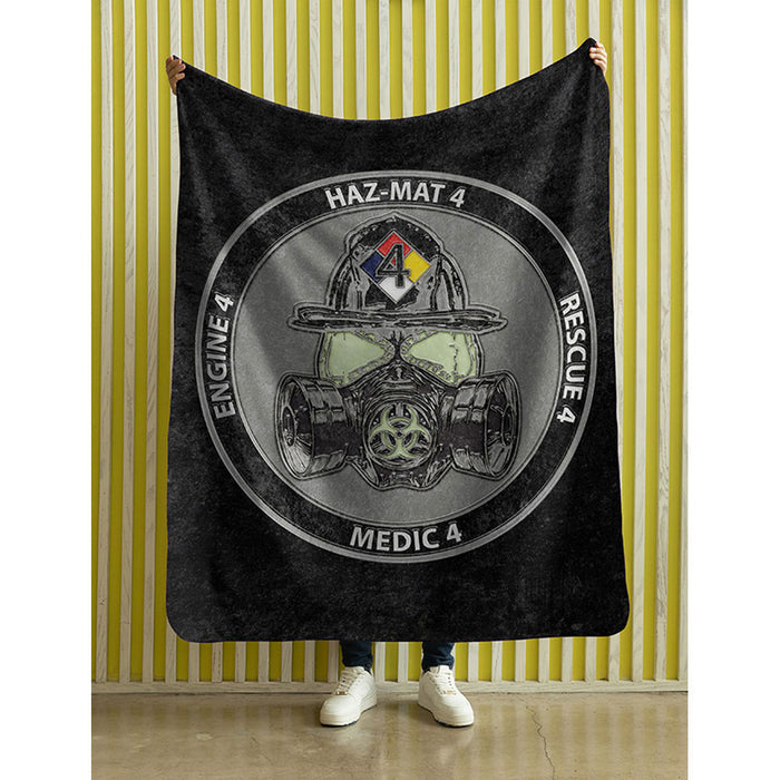 Plush Minky Blanket CFD Haz-Mat Station 4