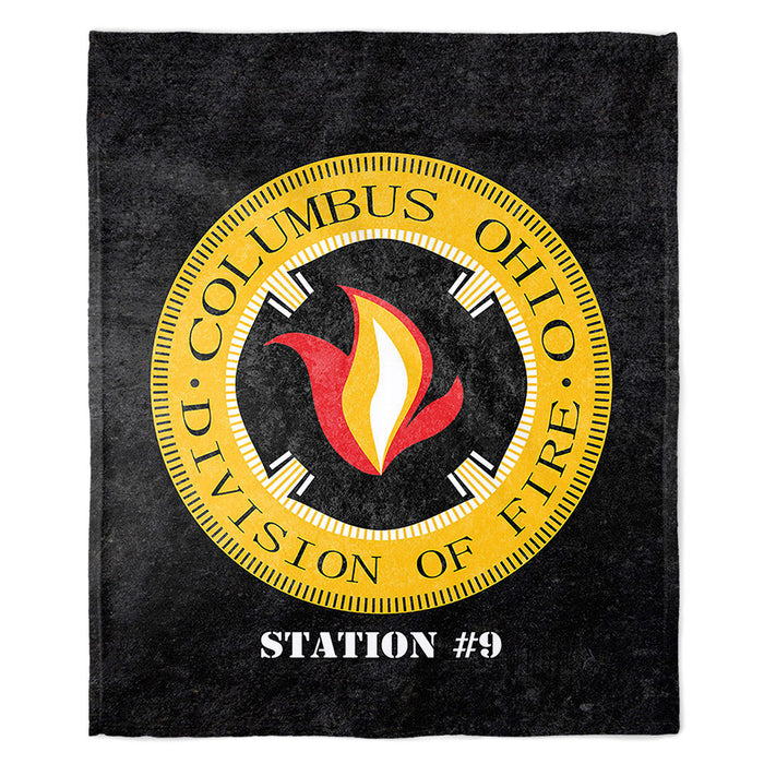 Plush Minky Blanket Columbus Fire Department