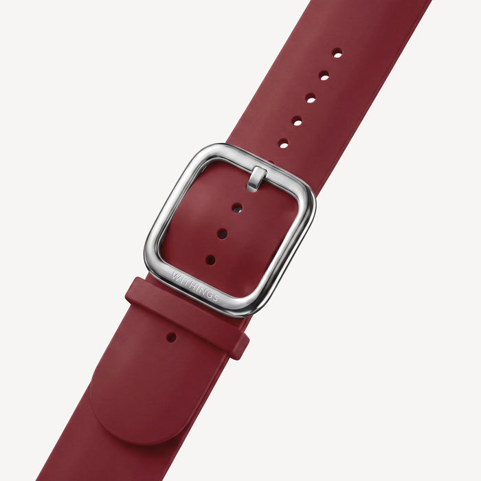 Premium Sport Fluoroelastomer Wristband Burgundy