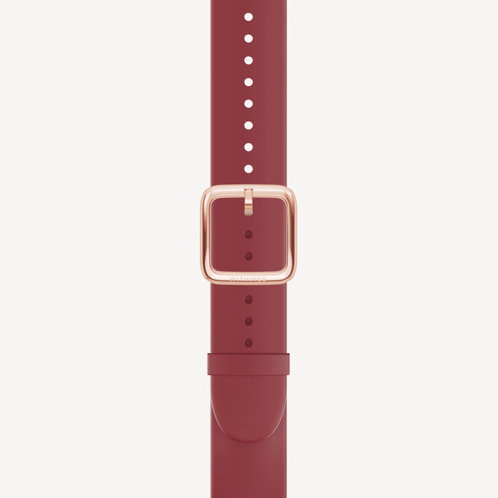 Premium Sport Fluoroelastomer Wristband Burgundy
