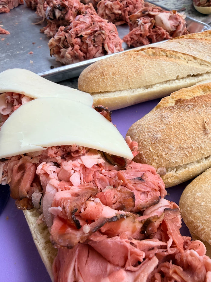 Prime Rib French Dip Sandwich with Au Jus