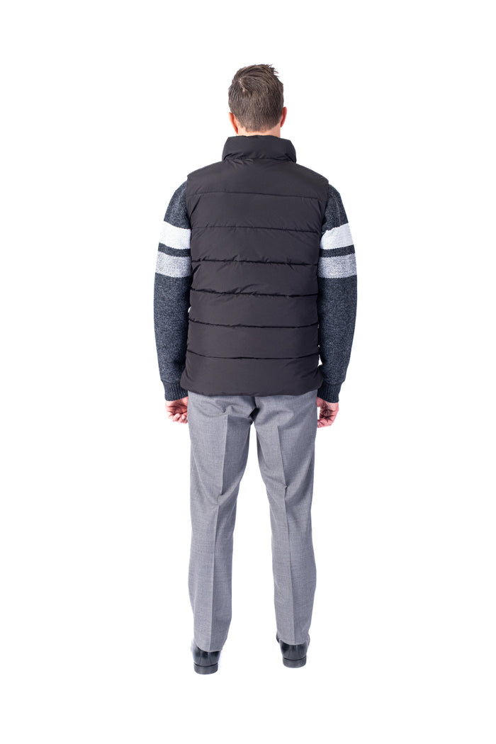 Puffer Nylon Vest - Black