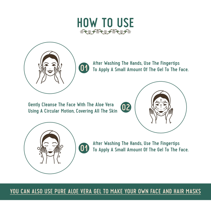 How to use : Pure Aloe Vera Gel