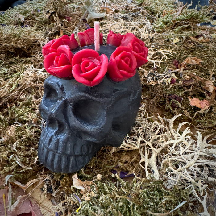 Queen of the Dead Skull Shaped Candle