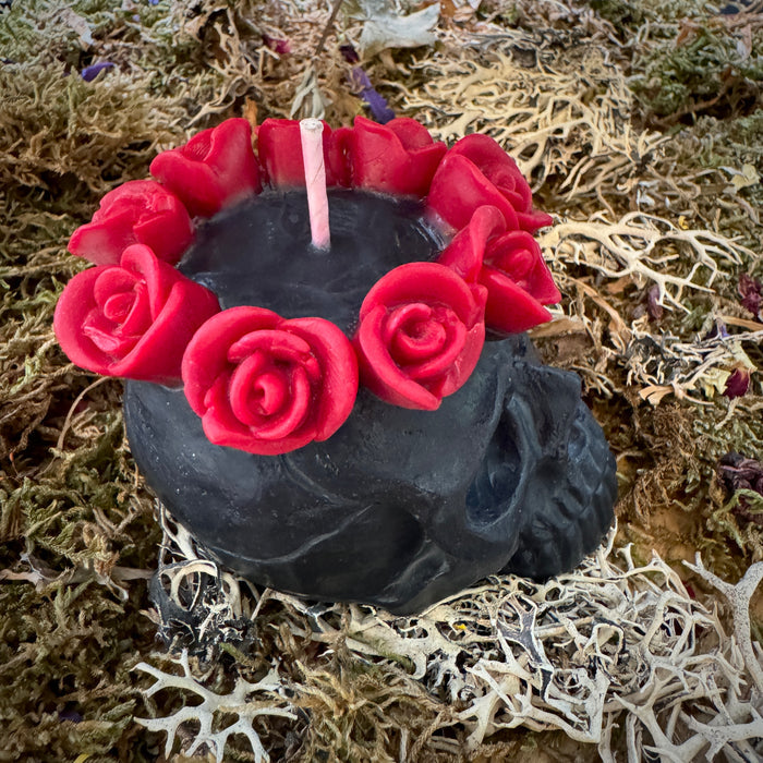 Queen of the Dead Skull Shaped Candle