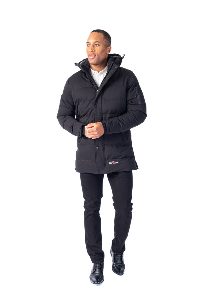 Quilted Parka "Helix" - Black
