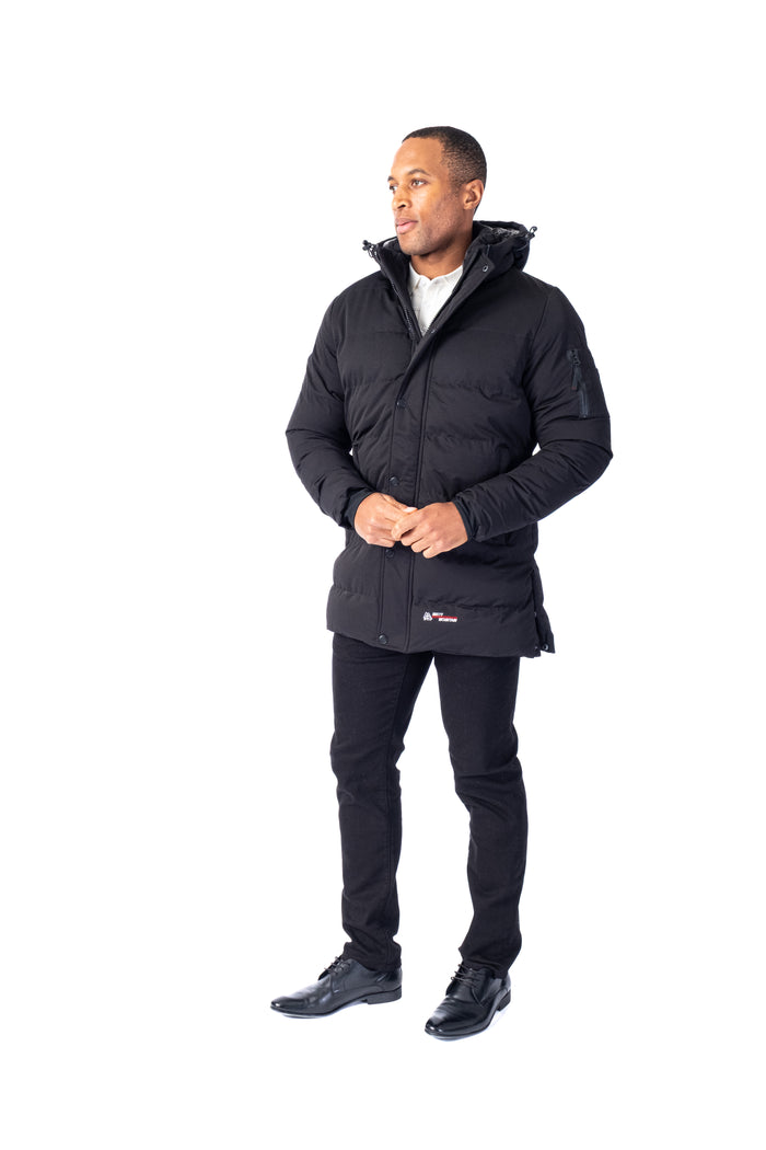 Quilted Parka "Helix" - Black