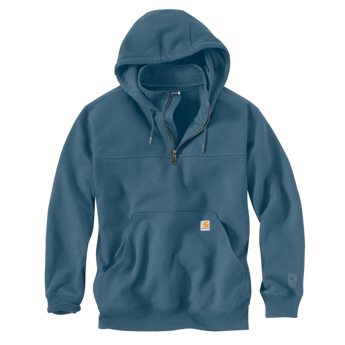 Rain Defender Loose Fit Heavyweight Quarter-Zip Sweatshirt - HK9-Storm Blue Heather | Carhartt 100617