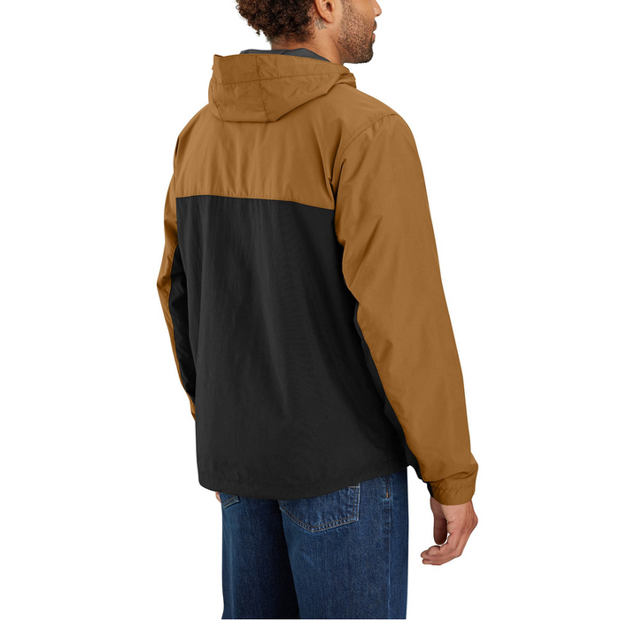 Rain Defender Loose Fit Lightweight Packable Anorak - B47-Carhartt Brown-Black | Carhartt 105749