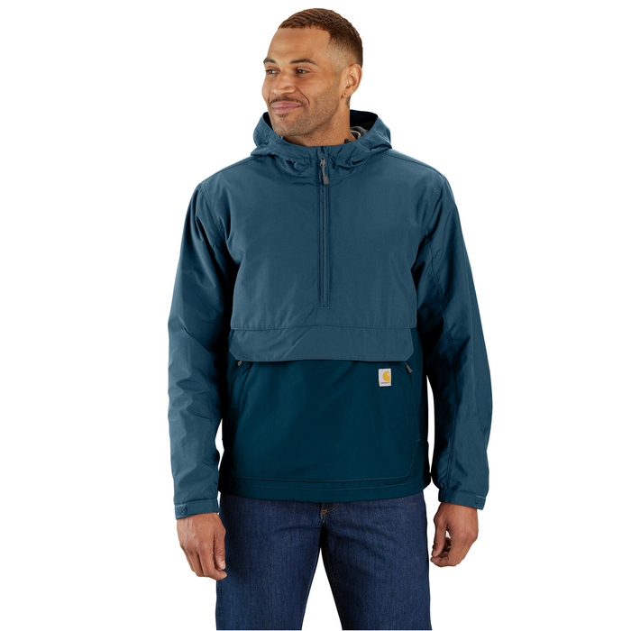Rain Defender Loose Fit Lightweight Packable Anorak - HM8-Storm Blue-Dark Storm Blue | Carhartt 105749