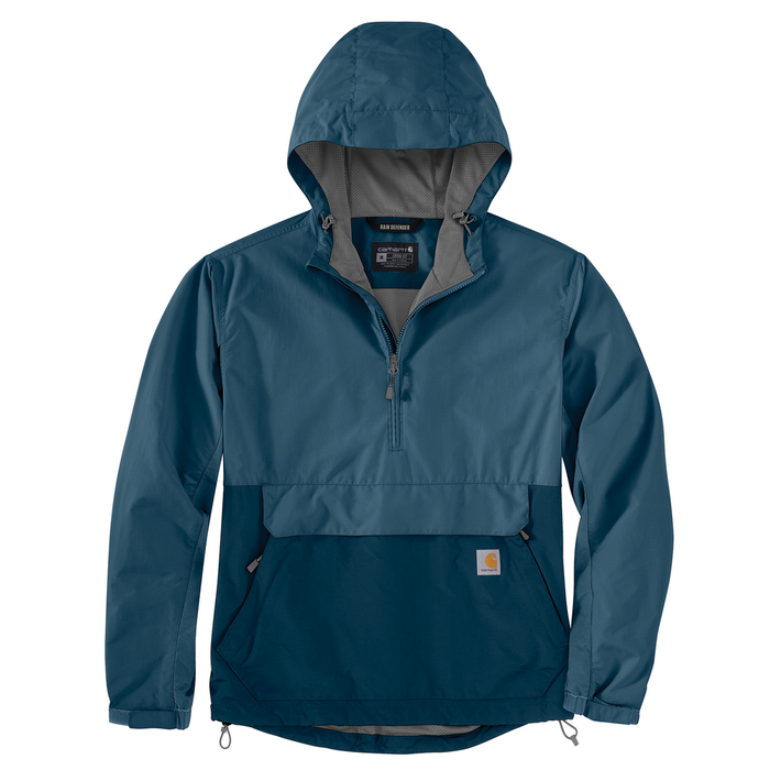 Rain Defender Loose Fit Lightweight Packable Anorak - HM8-Storm Blue-Dark Storm Blue | Carhartt 105749
