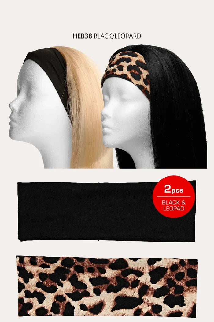 RED COTTON HEADBAND 2PCS RED BEAUTY
