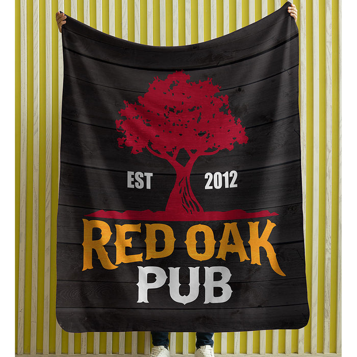 Red Oak Pub 50" X 60" Minky Blanket
