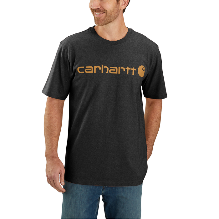 Relaxed Fit Heavyweight Short-Sleeve Logo Graphic T-Shirt - CRH-Carbon Heather | Carhartt 103361