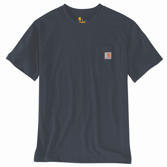 Relaxed Fit Heavyweight Short-Sleeve Pocket T-Shirt - 412-Navy | Carhartt 103296