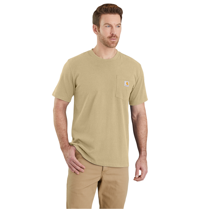 Relaxed Fit Heavyweight Short-Sleeve Pocket T-Shirt - A36-Beach Heather | Carhartt 103296