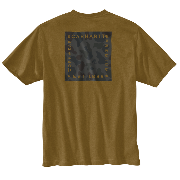 Relaxed Fit Lightweight Short-Sleeve Camo Graphic T-Shirt - B98-Golden Grass Heather | Carhartt 106895