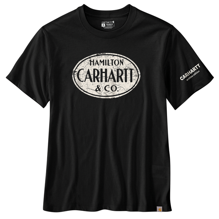 Relaxed Fit Lightweight Short-Sleeve Hamilton Graphic T-Shirt - N04-Black | Carhartt 106774