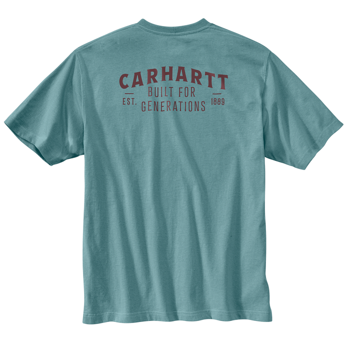 Relaxed Fit Lightweight Short-Sleeve Pocket Built Graphic T-Shirt - HL0-Summer Blue | Carhartt 106771