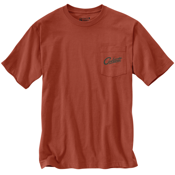 Relaxed Fit Lightweight Short-Sleeve Pocket Camp Graphic T-Shirt - RB5-Saddle Red | Carhartt 106777