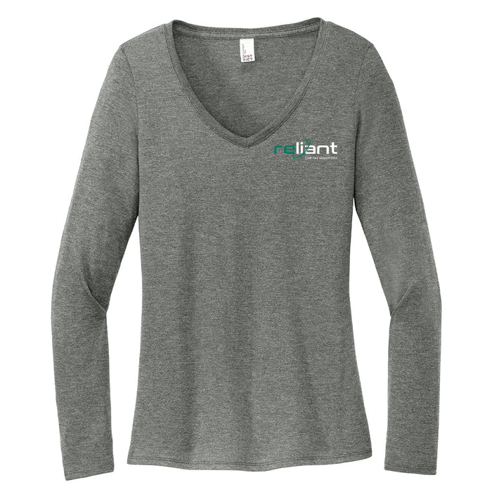 Reliant Capital Solutions Women's Long Sleeve V-Neck T-Shirt