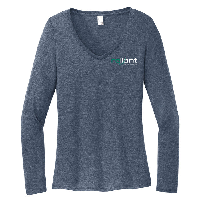 Reliant Capital Solutions Women's Long Sleeve V-Neck T-Shirt