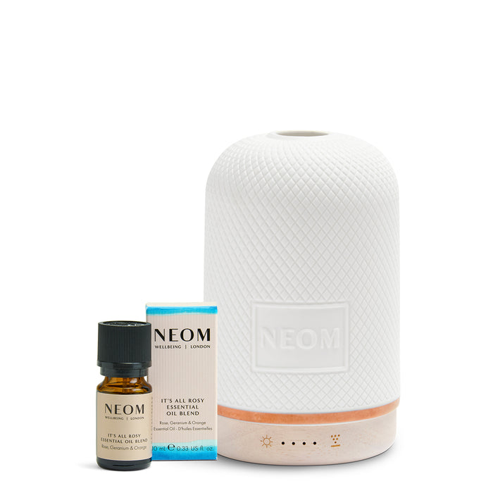 NEOM it's all rosy essential oil blend and pod diffuser