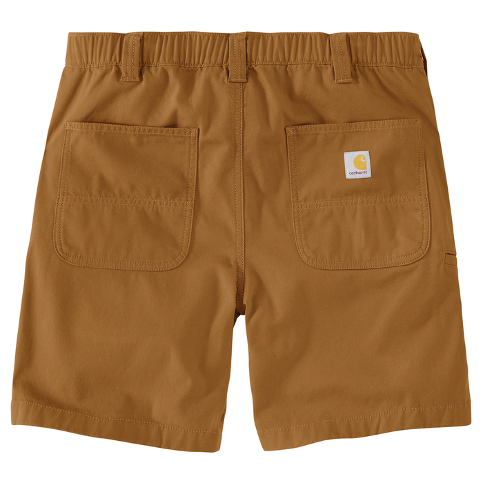 Rugged Flex Relaxed Fit 8in Canvas Work Short - BRN-Carhartt Brown | Carhartt 105841