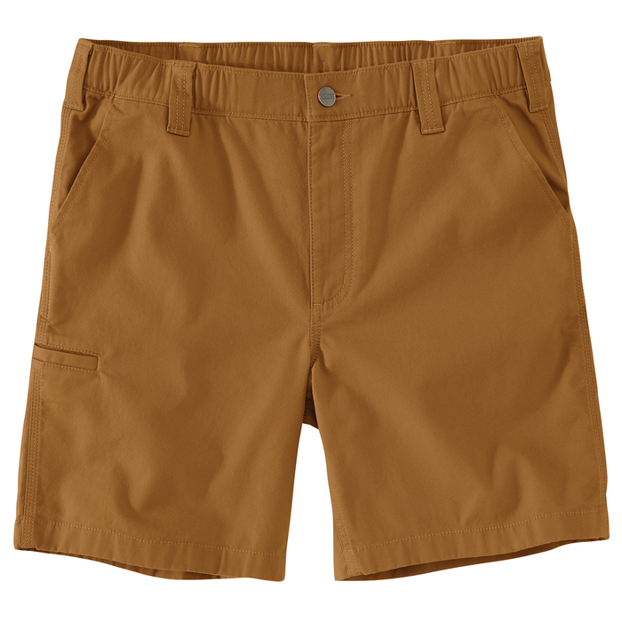 Rugged Flex Relaxed Fit 8in Canvas Work Short - BRN-Carhartt Brown | Carhartt 105841