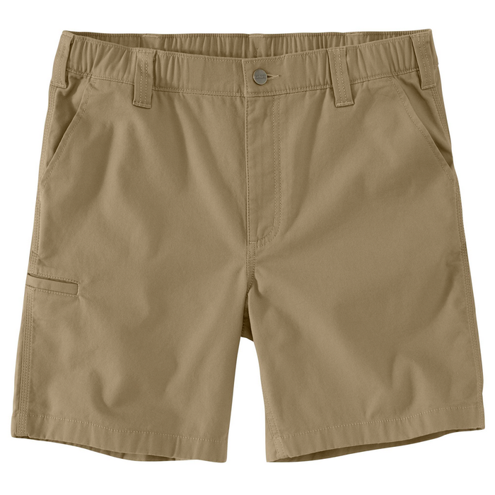 Rugged Flex Relaxed Fit 8in Canvas Work Short - DKH-Dark Khaki | Carhartt 105841