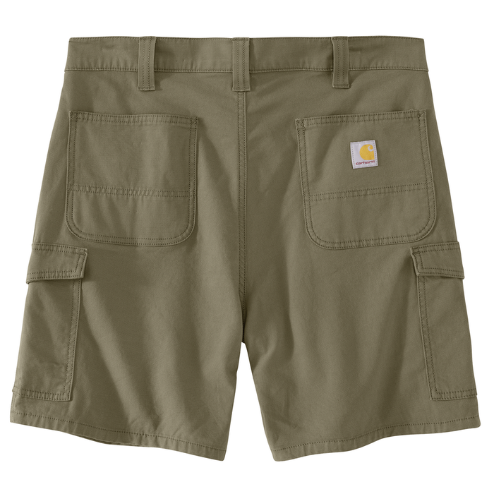 Rugged Flex Relaxed Fit 9" Canvas Cargo Work Short - 391-Burnt Olive | Carhartt 106984